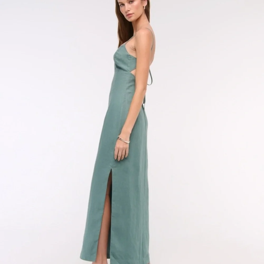 Abercrombie & Fitch Seafoam Midi Dress Sundress - Picture 3 of 12